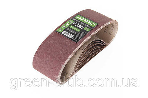 Стрічка шліфувальна нескінченна APRO P220 75×533 мм (10 шт.) 828058, фото 1