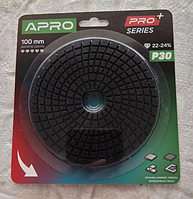 Круг алмазний шліфувальний на липучці 100 мм Р100 APRO PRO 812176