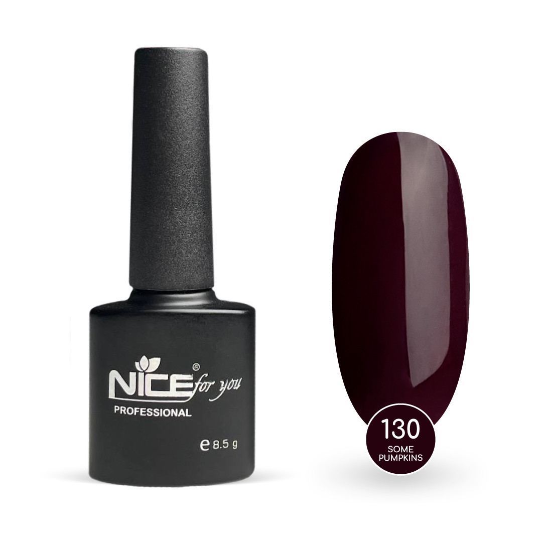 Гель-лак Nice for you Some Pumpkins Basic №130 Винний 8.5 г