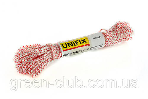 Шнур плетений поліамідний (капронний) 3 мм 20 м UNIFIX 699603