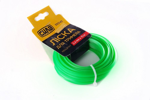 Леска для триммера 1,6мм квадрат 15м СИЛА 550141, фото 1