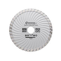 Диск відрізний для каменю TURBO алмазний, 125 мм, 16-18% INTERTOOL CT-2002