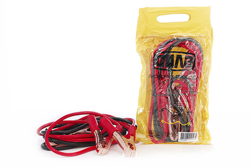 Пускові дроти 200 А, 12 V, Ø 8 мм, 2,5 м (кабель пусковий, прикурювач акумулятора) (пакет) СИЛА 900302, фото 1