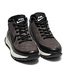 Чоловічі зимові шкіряні черевики Air Max Grey, фото 2