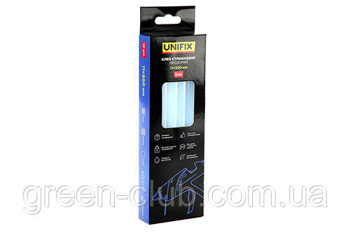 Клей стрижневий прозорий 11.0х200мм 12 шт (коробок) UNIFIX 951456