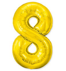Кулька Цифра Slim "8" (1 м), Іспанія, колір - золото