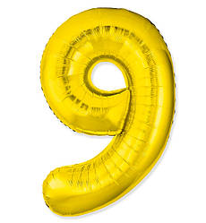 Кулька Цифра Slim "9" (1 м), Іспанія, колір - золото