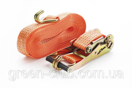 Ремінь стяжний 5T 12 м х 50 мм (пласт. ручка) СИЛА 285026, фото 1