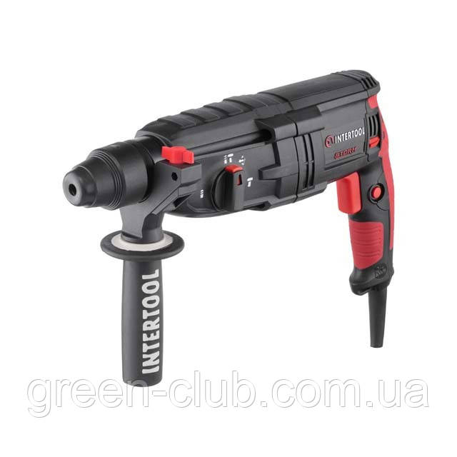 Перфоратор 1000 Вт, 3.2 Дж, 0-1300 об./хв, 0-5100 уд./хв, 3 режими INTERTOOL WT-0170