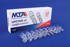 Лампа автомобільна 12V 3W W3W (стоянкове освітлення/габаритні) (10 шт.) MTA 82140 MC1