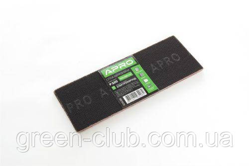 Сітка абразивна APRO P320 105*280 мм електрокорунд (10 шт.) 828086, фото 1