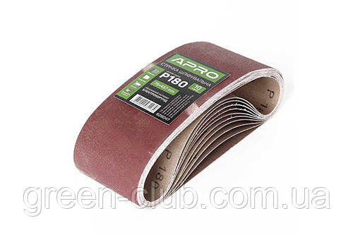 Стрічка шліфувальна нескінченна APRO P180 75×457мм (10 шт.) 828047, фото 1