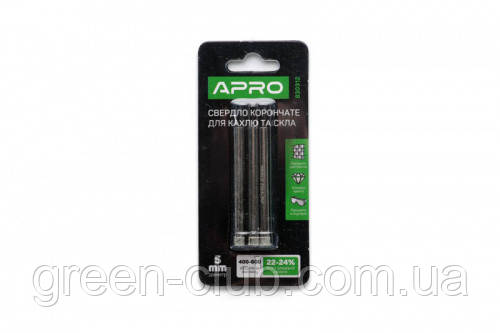 Свердло трубчасте з алмазним напиленням 4 мм (3 шт. у пачці) APRO 830311, фото 1