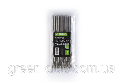 Свердло для металу HSS (P6M5) Ø 14.0 мм з хвостовиком 10 мм (пачка, раза 5 шт.) APRO 810068, фото 1