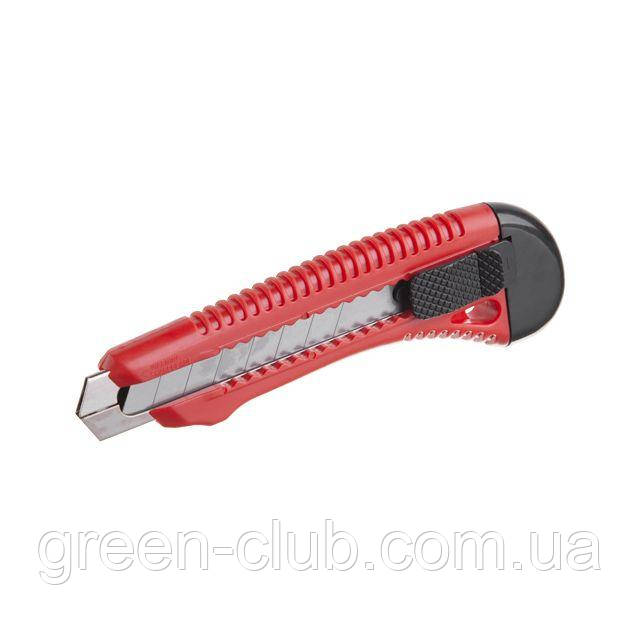 Ніж прорізний посилений із відломним лезом 18 мм INTERTOOL HT-0501
