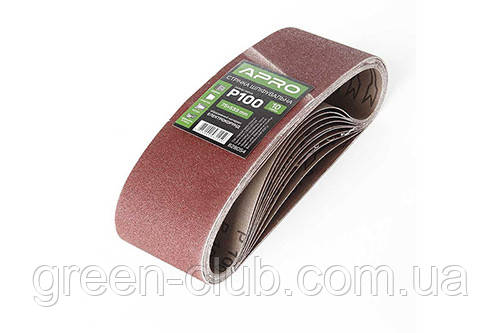 Стрічка шліфувальна нескінченна APRO P100 75×533 мм (10 шт.) 828054, фото 1
