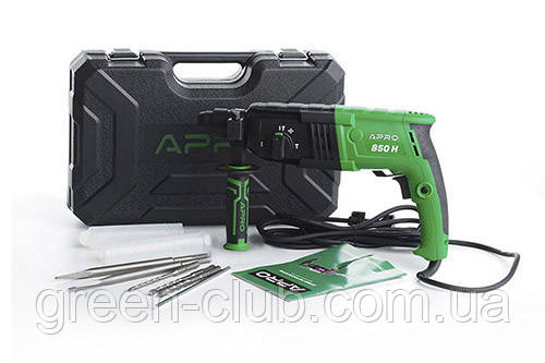 Перфоратор прямий APRO 2,8 Дж, 850 В, SDS+, 850H, кейс 896212, фото 1