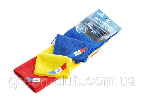 Набір серветок із мікрофібри 35х35 см (синя, желата, червона) 12 Atelie 951542, фото 1