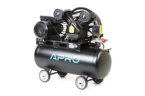 Компресор двоциліндровий ремінний OFBD-50 2.2кВт 402л/хв 8бар 50л (2 крана) + олива 0,5л APRO 850181, фото 1