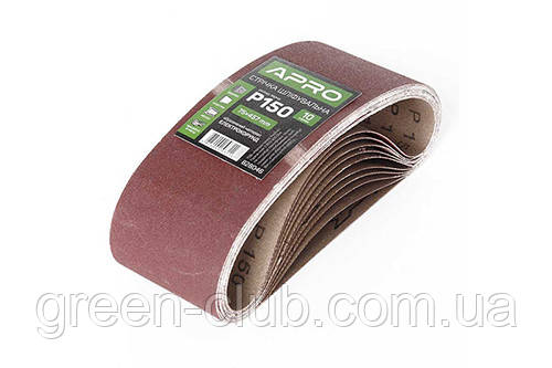 Стрічка шліфувальна нескінченна APRO P150 75×457мм (10 шт.) 828046, фото 1