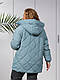 Куртка зимова жіноча стьобана прямого крою утеплена синетпоном (48,50,52,54,56), фото 5