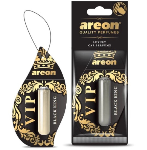 Ароматизатор VIP підвіска з рідиною Black King 5 мл Areon 085255, фото 1