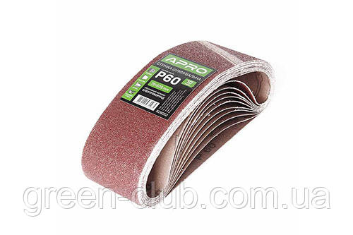 Стрічка шліфувальна нескінченна APRO P60 75×533 мм (10 шт.) 828052, фото 1