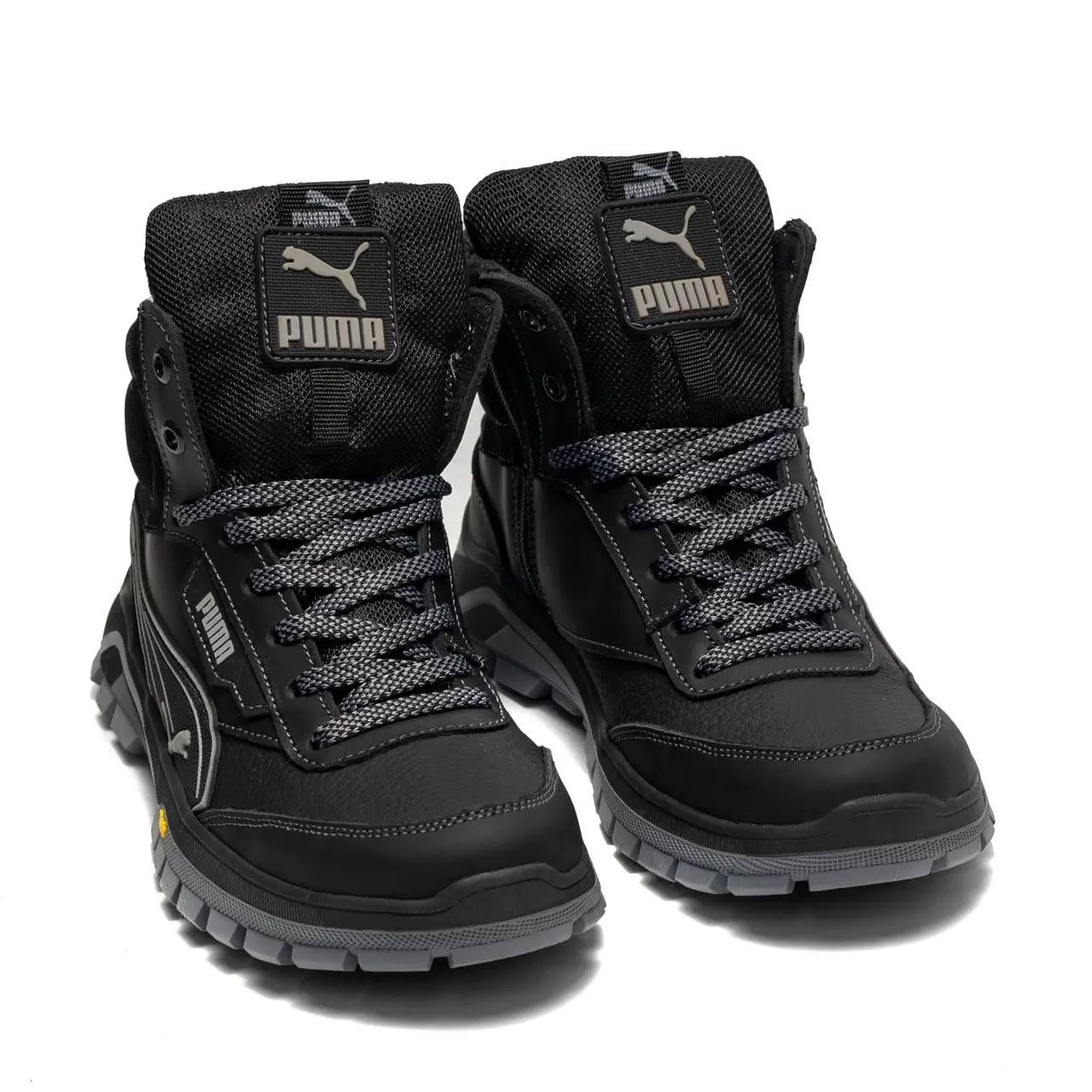 Підліткові дитячі зимові шкіряні черевики Winter Pm Black