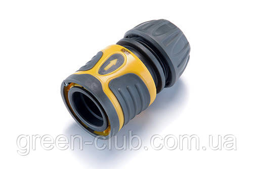 Конектор швидкознімний прогумований з аквастопом 1/2 для шланга 1/2 СИЛА 551182, фото 1