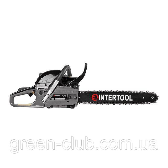 Бензопила (мотопила) ланцюгова 2.2 кВт, 52 см3, шина 45 см, 3200 об/хв INTERTOOL DT-2209