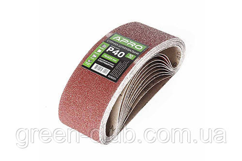 Стрічка шліфувальна нескінченна APRO P40 75×533 мм (10 шт.) 828051, фото 1