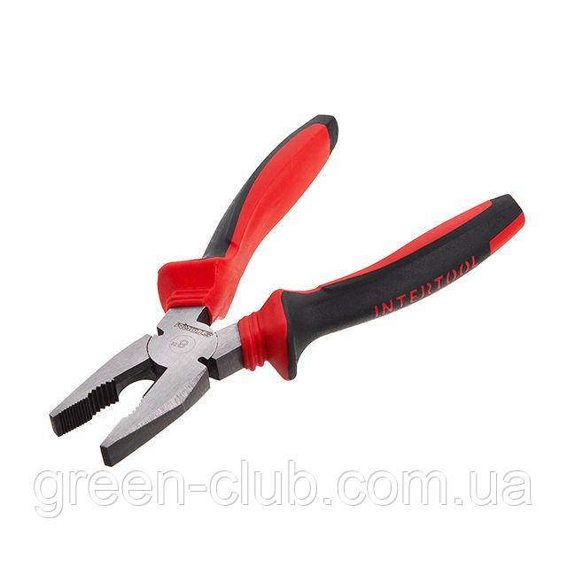 Плоскогубці 200 мм, 40CrV, фосфатовані, поліровані. INTERTOOL NT-0120