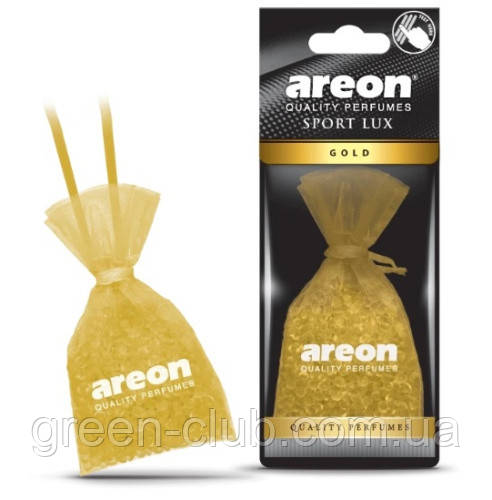 Ароматизатор Pearls Sport Lux мішечок Золото (Gold) Areon 085021, фото 1