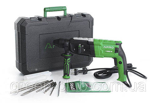 Перфоратор прямий APRO 3,5 Дж, 1050 В, SDS+, 1050H, кейс 896228, фото 1