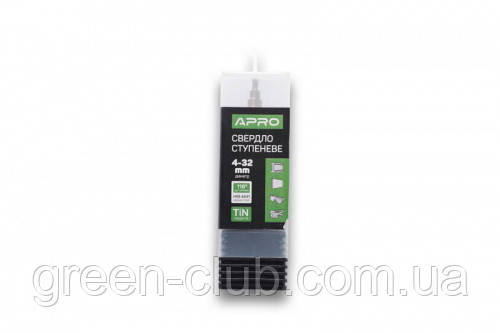 Свердло ступеневе 4-32 мм APRO 830293
