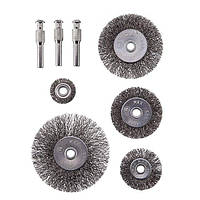 Набір щіток дротяних для дриля 5 шт., 1/4" INTERTOOL BT-0500