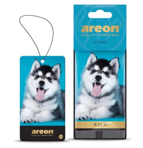 Ароматизатор Wild картонна підвіска Хаскі (Ice Dog) Areon 085261, фото 1