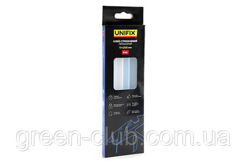 Клей стрижневий прозорий 11.0х200мм 6 шт (коробок) UNIFIX 951455