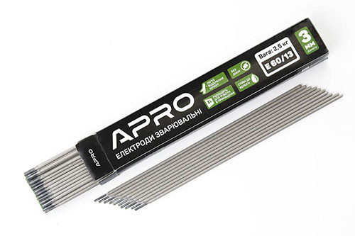Електроди зварювальні Е 60/13 2,5 кг 3 мм APRO 699907, фото 1