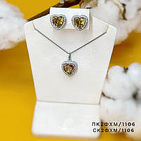 Срібні сережки з фіанітами