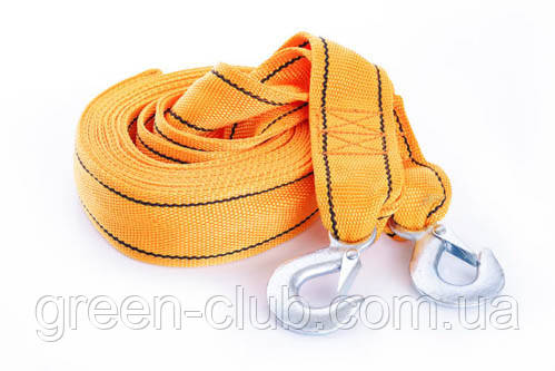 Трос буксирувальний 5 м*60 мм 5 т (посилений подвійною пряжкою) (гак) (в блістері) СІЛА 284027, фото 1