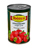 Полуниця консервована в сиропі Iberica Strawberry in Light Syrup, 410 г (8436024299915)