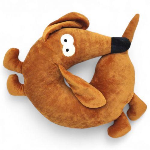 Подушка під шию "Собака шоколад", 39 см [tsi248183-TSI], фото 1