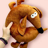 Подушка під шию "Собака шоколад", 39 см [tsi248183-TSI], фото 2