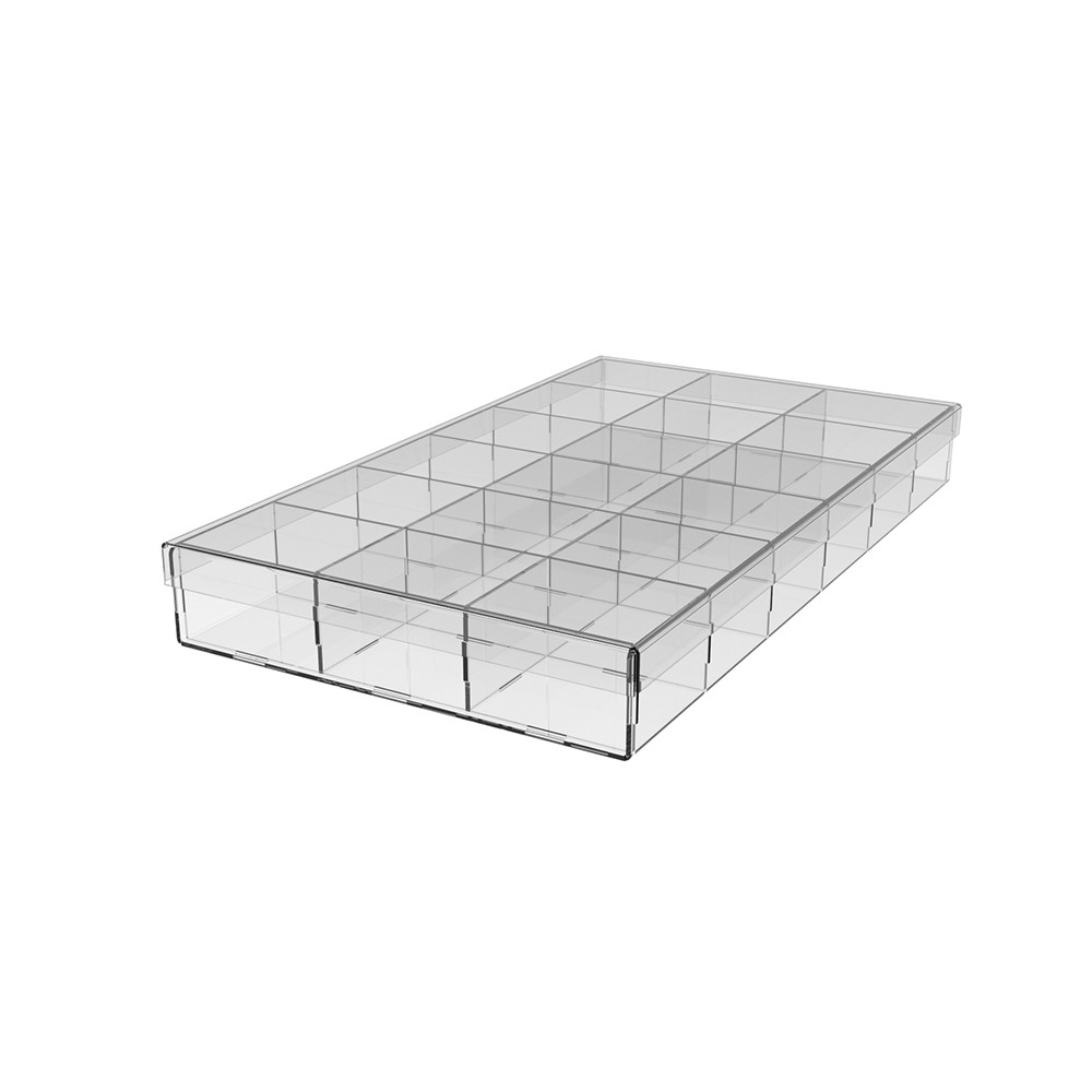 Коробка акрилова EKOSTAR 270х150х30 з кришкою, фото 1