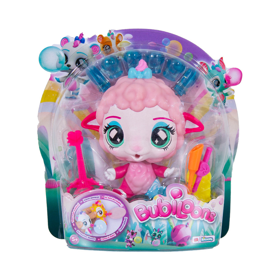 Ігровий набір Овечка Пінки Bubiloons 85572 фігурка, аксесуари, кульки, фото 1