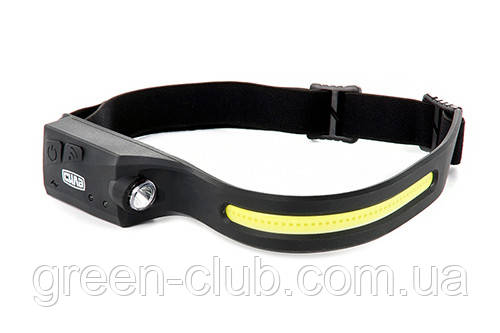 Ліхтар налобний універсальний із сенсором 350 Лм (Li-ion 1200 мА·год) СИЛА 900514, фото 1