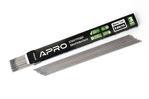 Електроди зварювальні Е 60/13 1кг 3 мм APRO 699906, фото 1
