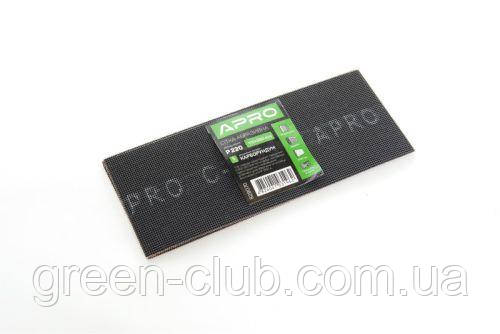 Сітка абразивна APRO P220 115×280 мм карборунд (5 шт.) 828070, фото 1