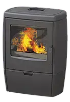 Економічна чавунна піч на дровах зі склом для повітряного опалення будинку PLAMEN ALBERTO 11 кВт
